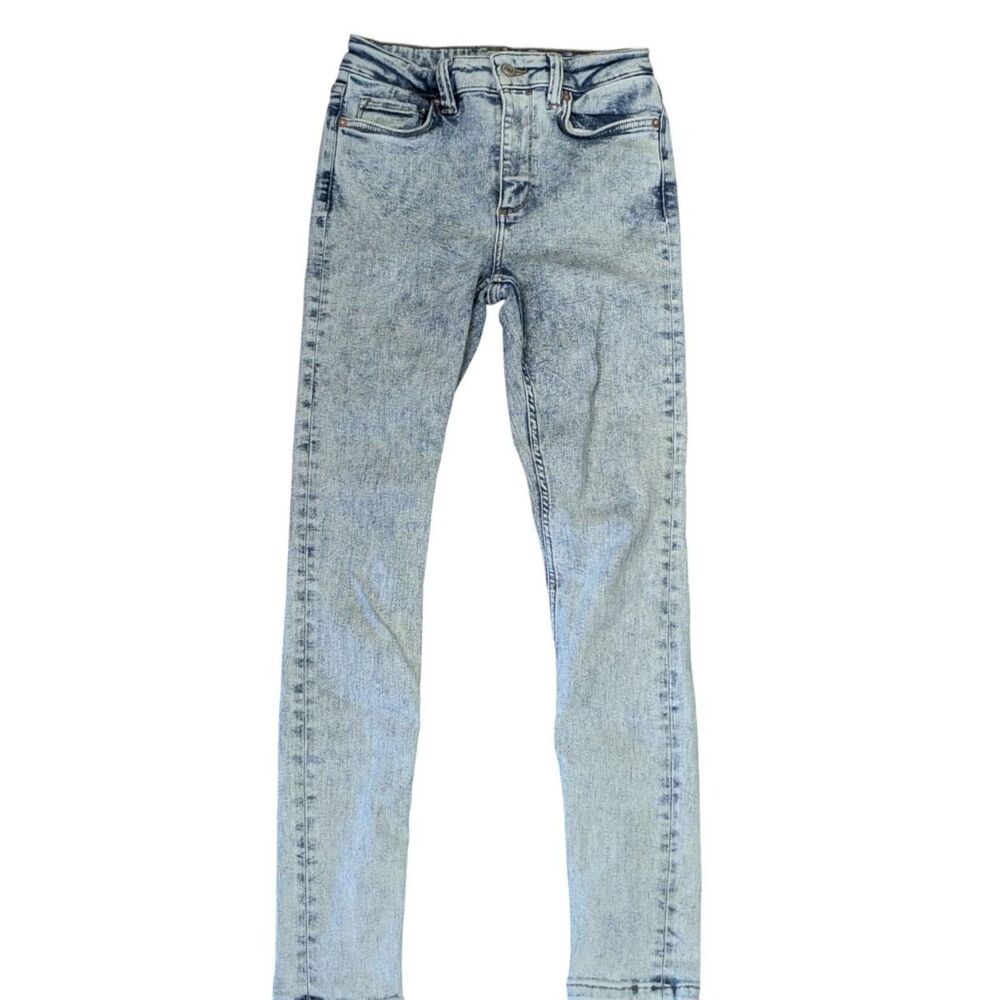 AllSaints Dax Acid Wash Skinny Jeans, W25